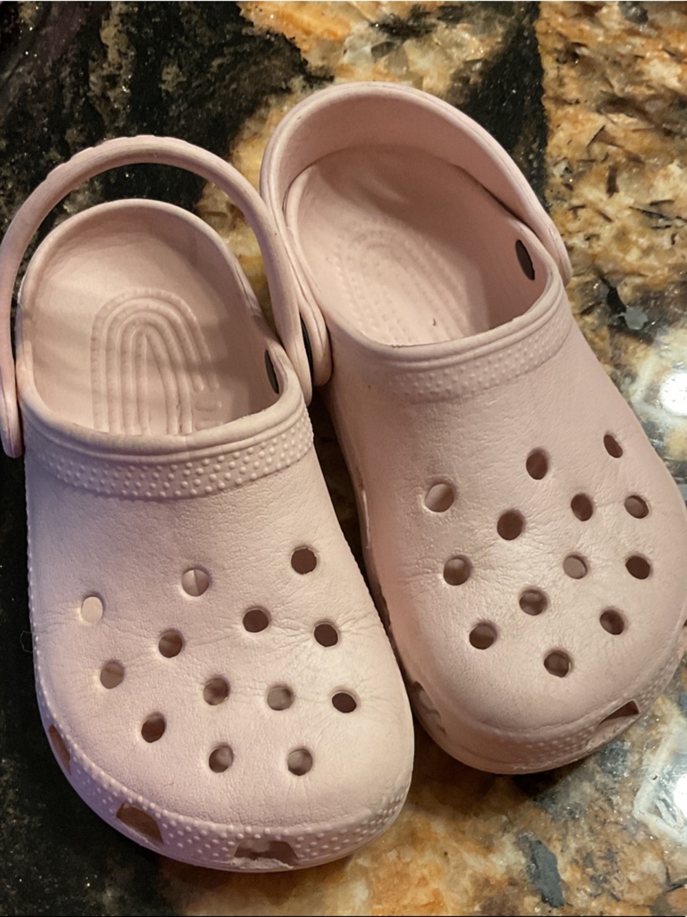 CROCS Lightweight Pink Slip-On Clogs